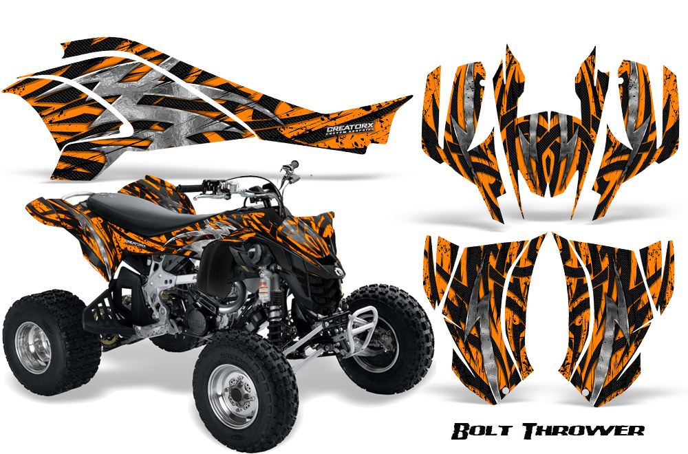 Can-Am DS450 Graphics Kit Bolt Thrower Orange